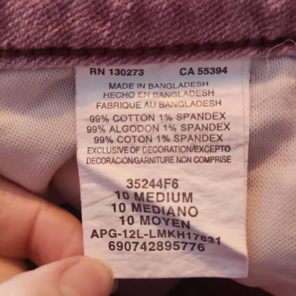 Lee Lee Women's Size 10 Medium Pink Shapetastic Hidden Hold Regular Fit Jeans Size 32" / US 10 / IT 46 - 4 Thumbnail