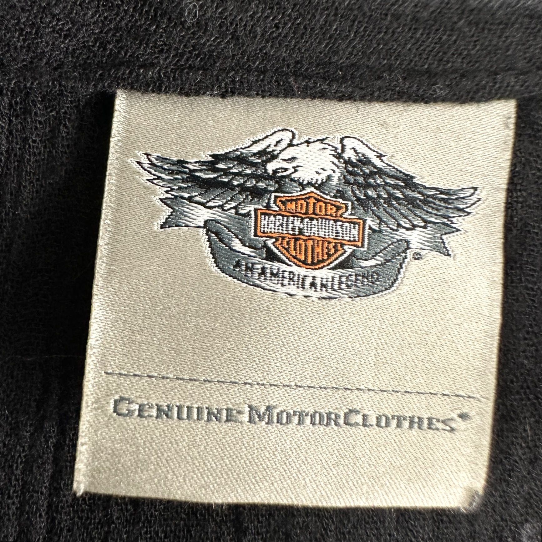 Harley Davidson VINTAGE Harley-Davidson Shirt Womens XL Black Button-Up Cotton Bling Wings Y2K Size XL / US 12-14 / IT 48-50 - 5 Thumbnail