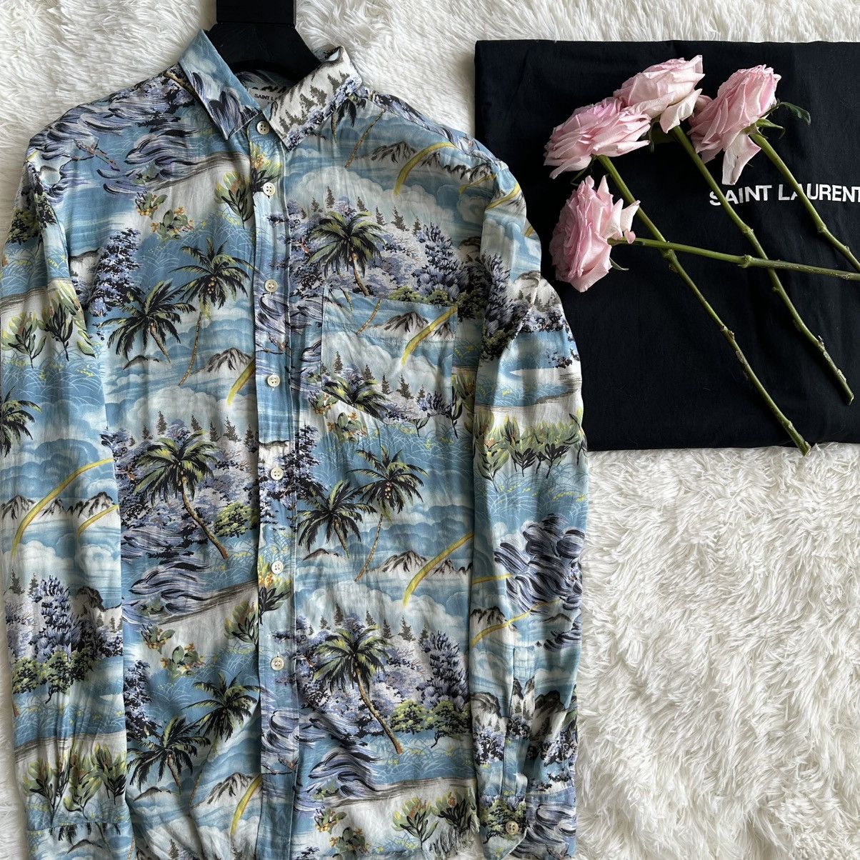 Yves Saint Laurent Beach wave shirt Size US L / EU 52-54 / 3 - 1 Thumbnail