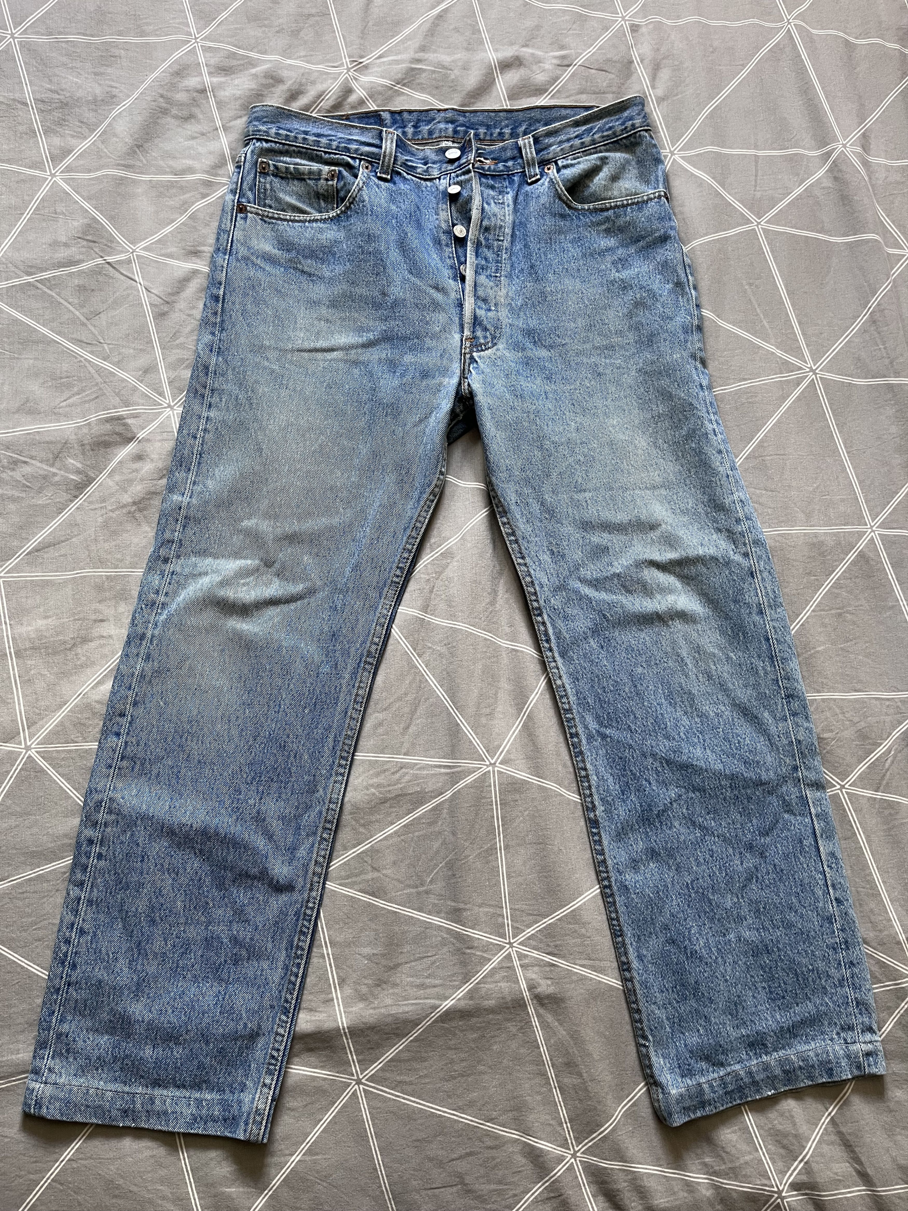 Levi's Levi’s 501 Men’s Jeans W34 L30 – Made in USA 1980s – Vintage Size US 34 / EU 50 - 1 Thumbnail