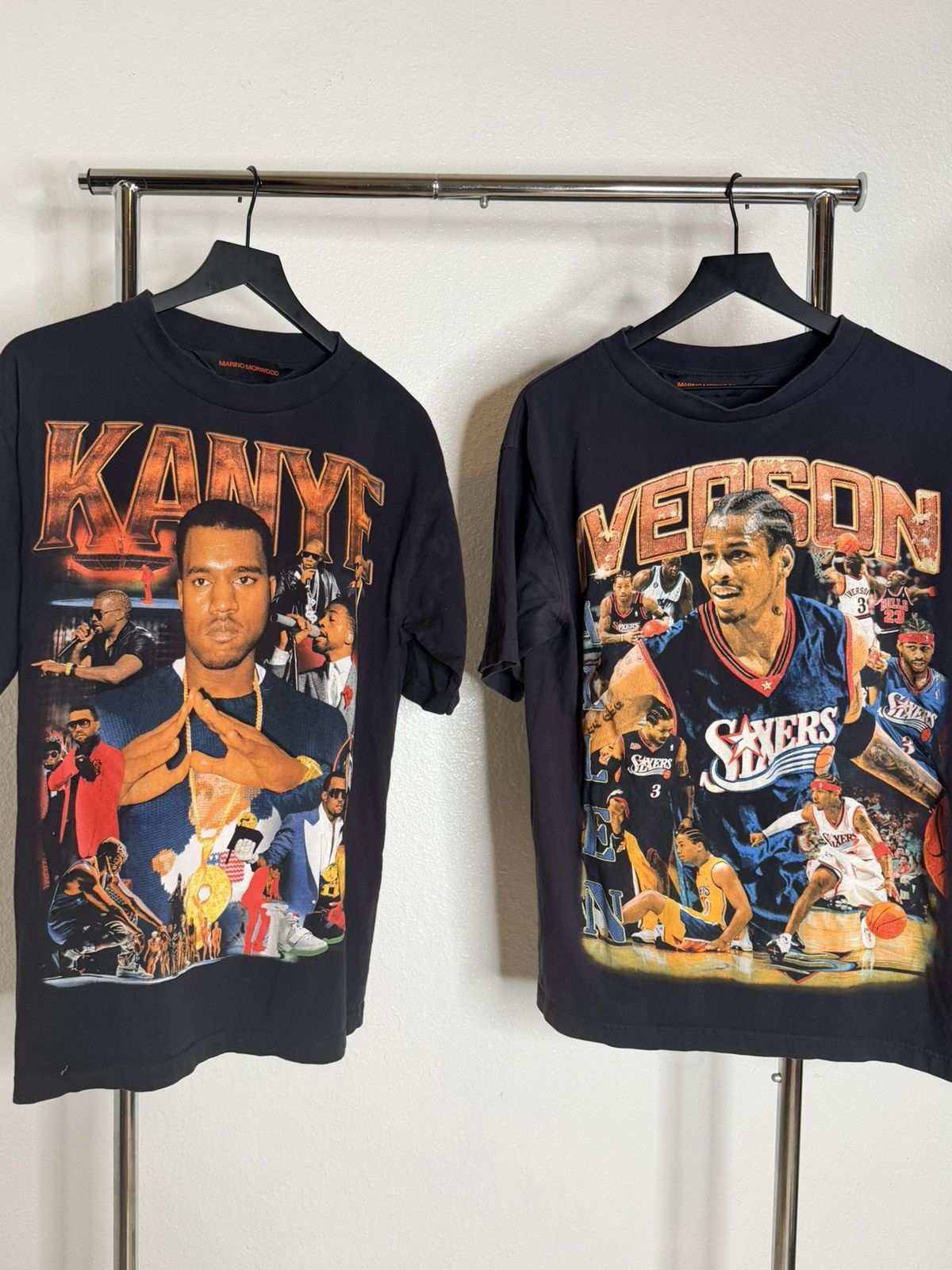 Marino Morwood Kanye West + Allen Iverson 2 pack shirts Size US L / EU 52-54 / 3 - 1 Thumbnail