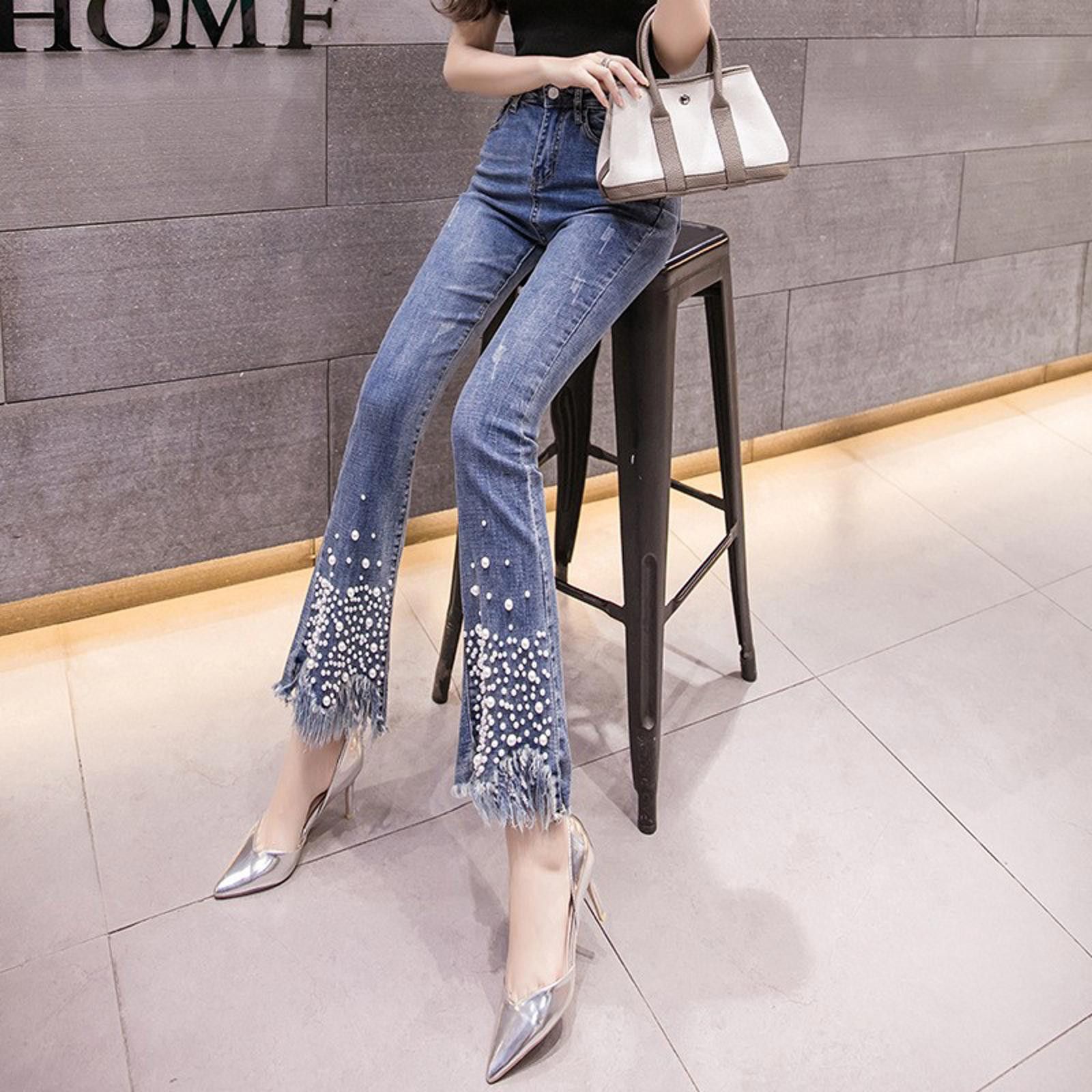 The Unbranded Brand Pearl flared jeans Size US 32 / EU 48 - 3 Thumbnail