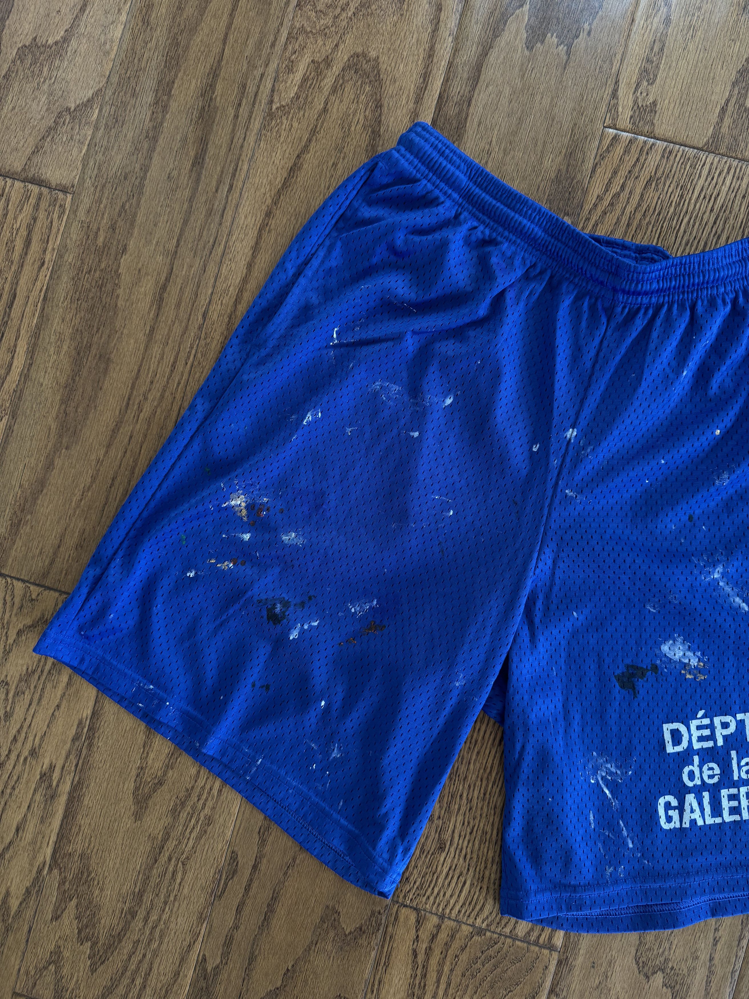 Gallery Dept. Blue Gallery Dept Mesh Shorts Paint Splatter Size US 32 / EU 48 - 3 Thumbnail