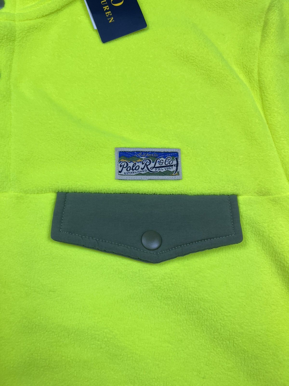 Polo Ralph Lauren NWT Polo Ralph Lauren Voyager Fleece Pullover Safety Yello M Size US M / EU 48-50 / 2 - 4 Thumbnail