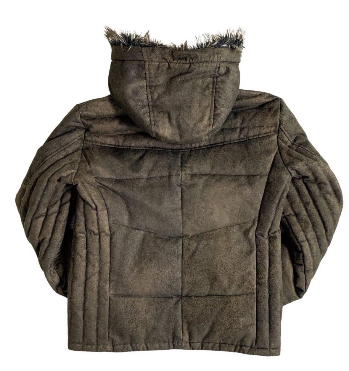 Supreme The North Face Bleached Denim Print Nuptse Jacket L