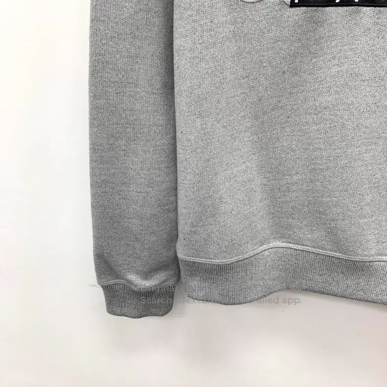 Kenzo Kenzo Grey Logo Embroidered Round Neck Cotton Long Sleeve Size M / US 6-8 / IT 42-44 - 4 Thumbnail