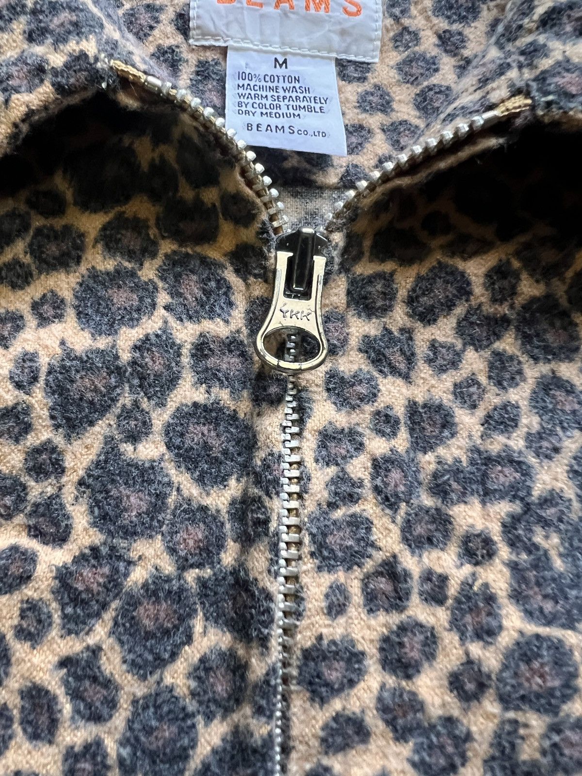 Beams Plus × Beauty Beast Beams Zip Up Leopard Double Pocket Shirt Size US M / EU 48-50 / 2 - 8 Thumbnail