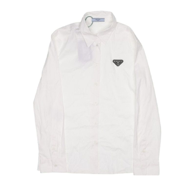 Prada Prada White Classic Collar ButtonUp Shirt-2506 Size US S / EU 44-46 / 1 - 5 Thumbnail