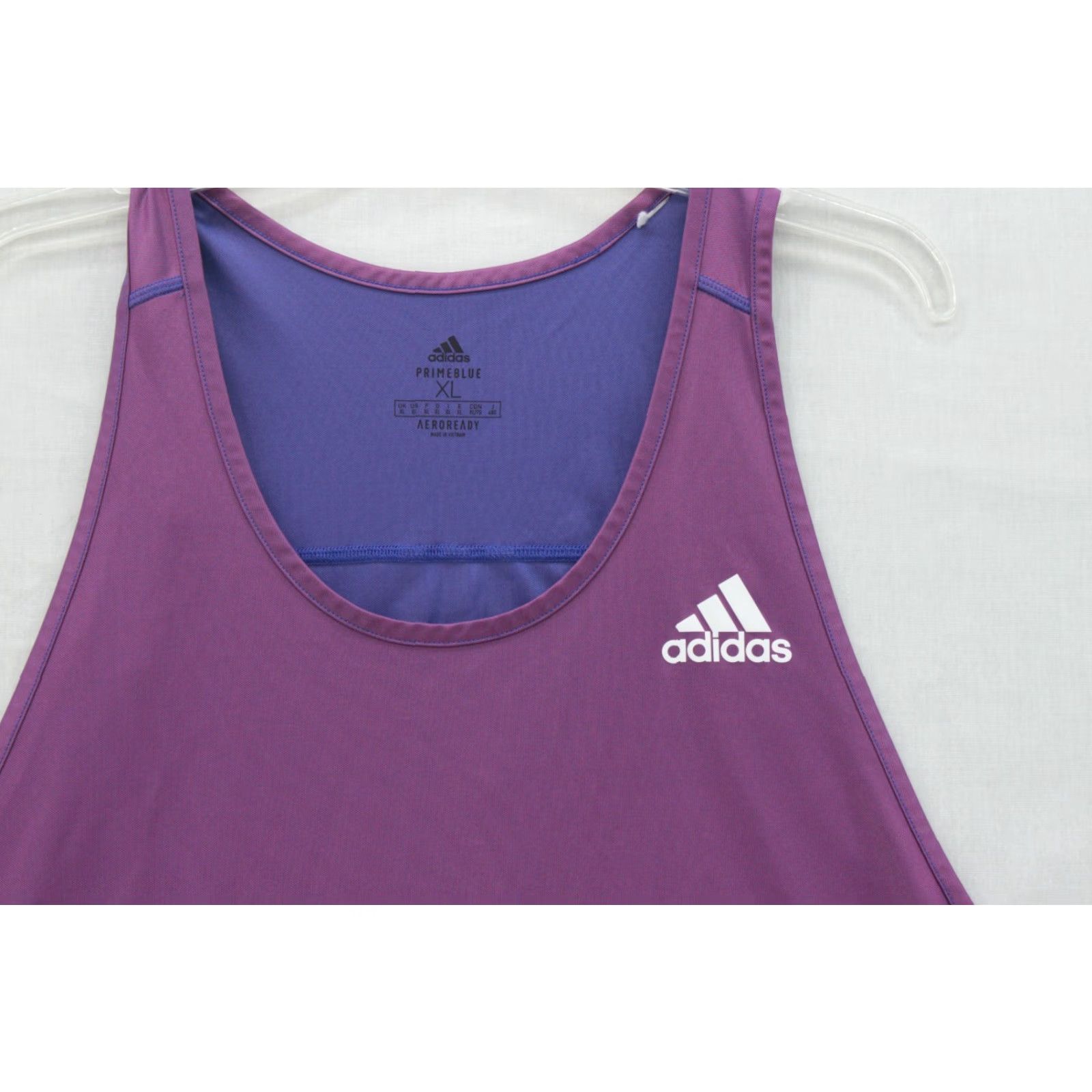 Adidas VINTAGE Adidas Primeblue Tank Top Mens XL Purple Aeroready Sleeveless Athleisure Sports Size US XL / EU 56 / 4 - 2 Thumbnail