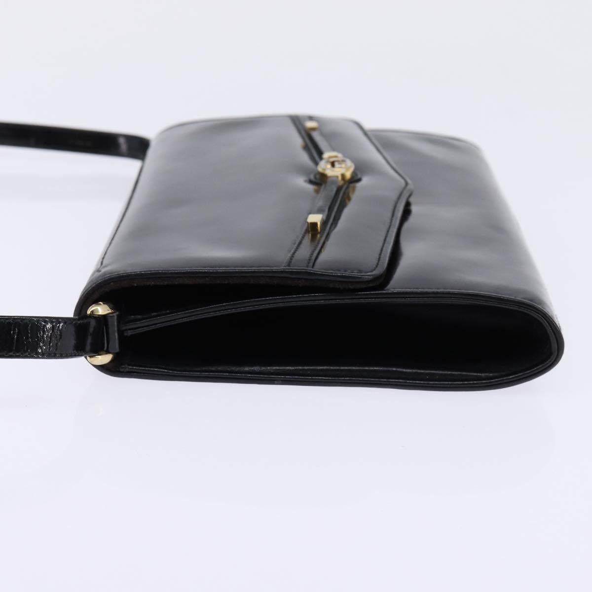 Gucci GUCCI Shoulder Bag Enamel Black Gold Size ONE SIZE - 4 Thumbnail
