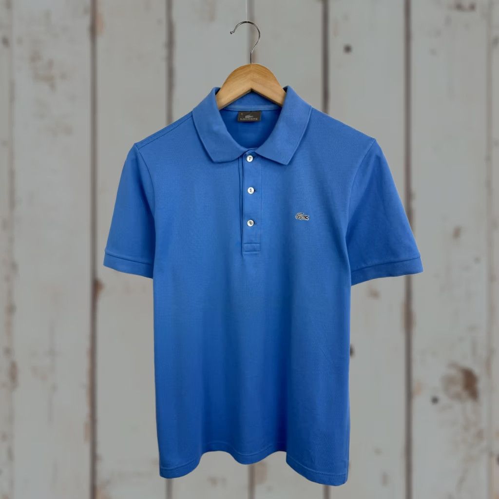 Lacoste 🇫🇷 Lacoste Limited Gray Crocodile Polo Shirt Made in France size M Blue Size US M / EU 48-50 / 2 - 1 Thumbnail