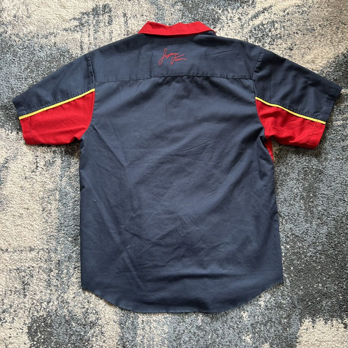 Supreme SPRiNG SUMMER 2018 LiGHT NAVY COLOR BLOCKED WORK SHiRT Size US M / EU 48-50 / 2 - 2 Thumbnail