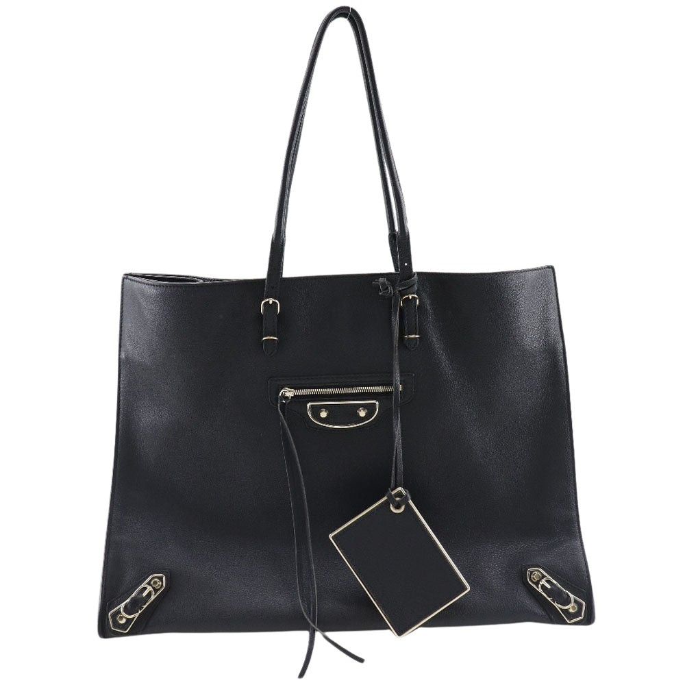 Balenciaga Papier Black Leather Tote Bag (Pre-Owned) Size ONE SIZE - 1 Thumbnail