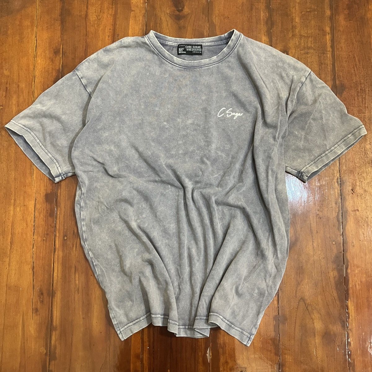 Japanese Brand CUBE SUGAR JAPANESE BRAND ACID WASH TEE Size US XL / EU 56 / 4 - 2 Thumbnail