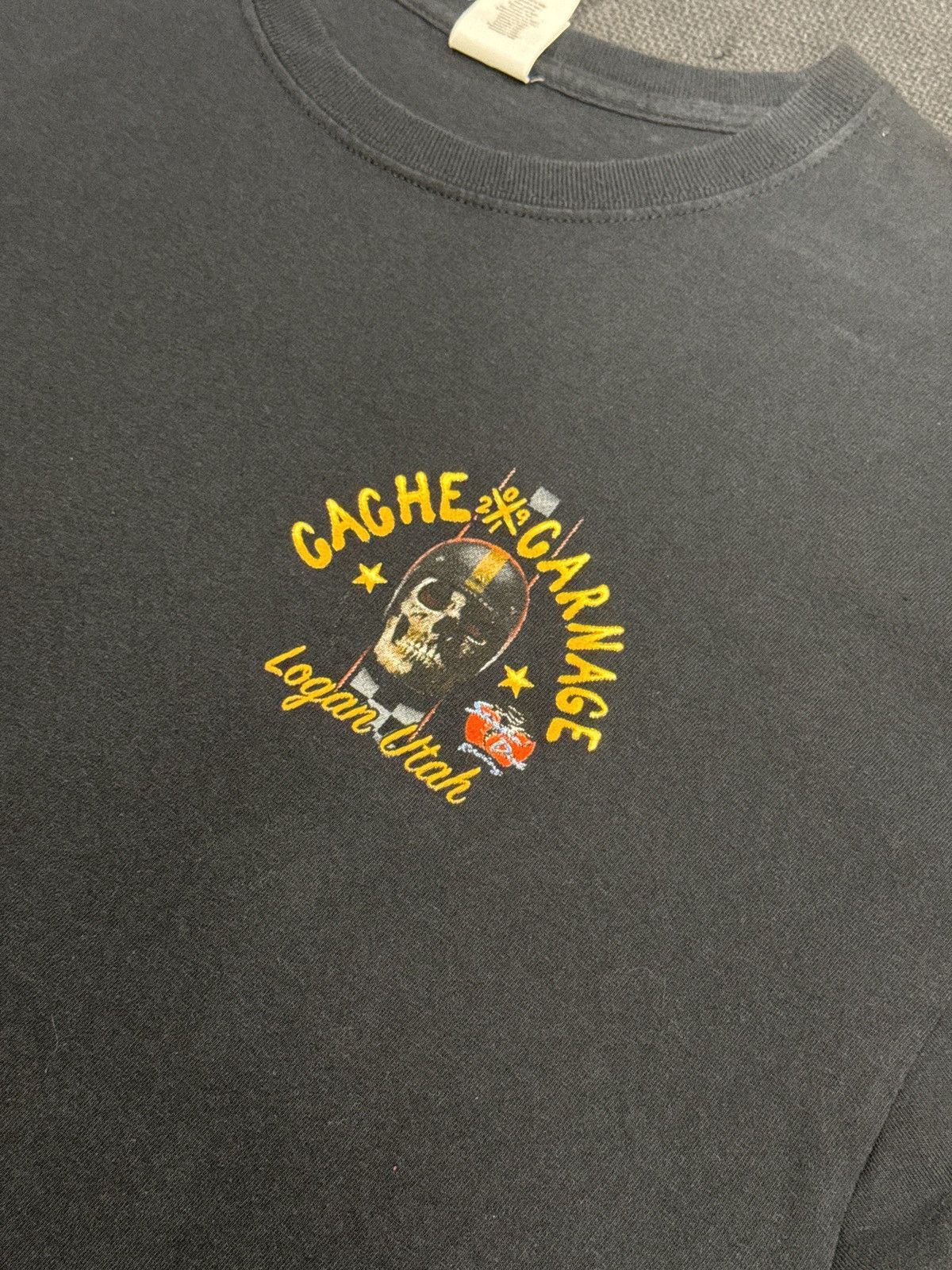 Vintage Racing Skull Car Vintage Y2K T-Shirt Size US XL / EU 56 / 4 - 4 Thumbnail