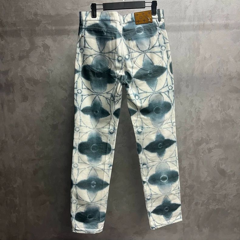 Louis Vuitton Louis Vuitton Blue Skein Printed Casual Jeans Size US 30 / EU 46 - 6 Thumbnail
