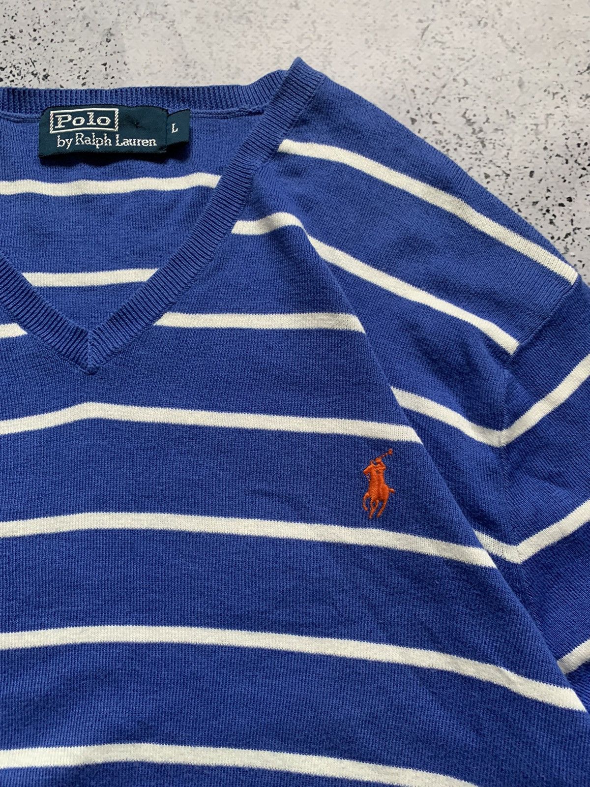 Ralph Lauren Vintage Polo Ralph Lauren Striped Sweater Y2K USA Size US L / EU 52-54 / 3 - 1 Thumbnail