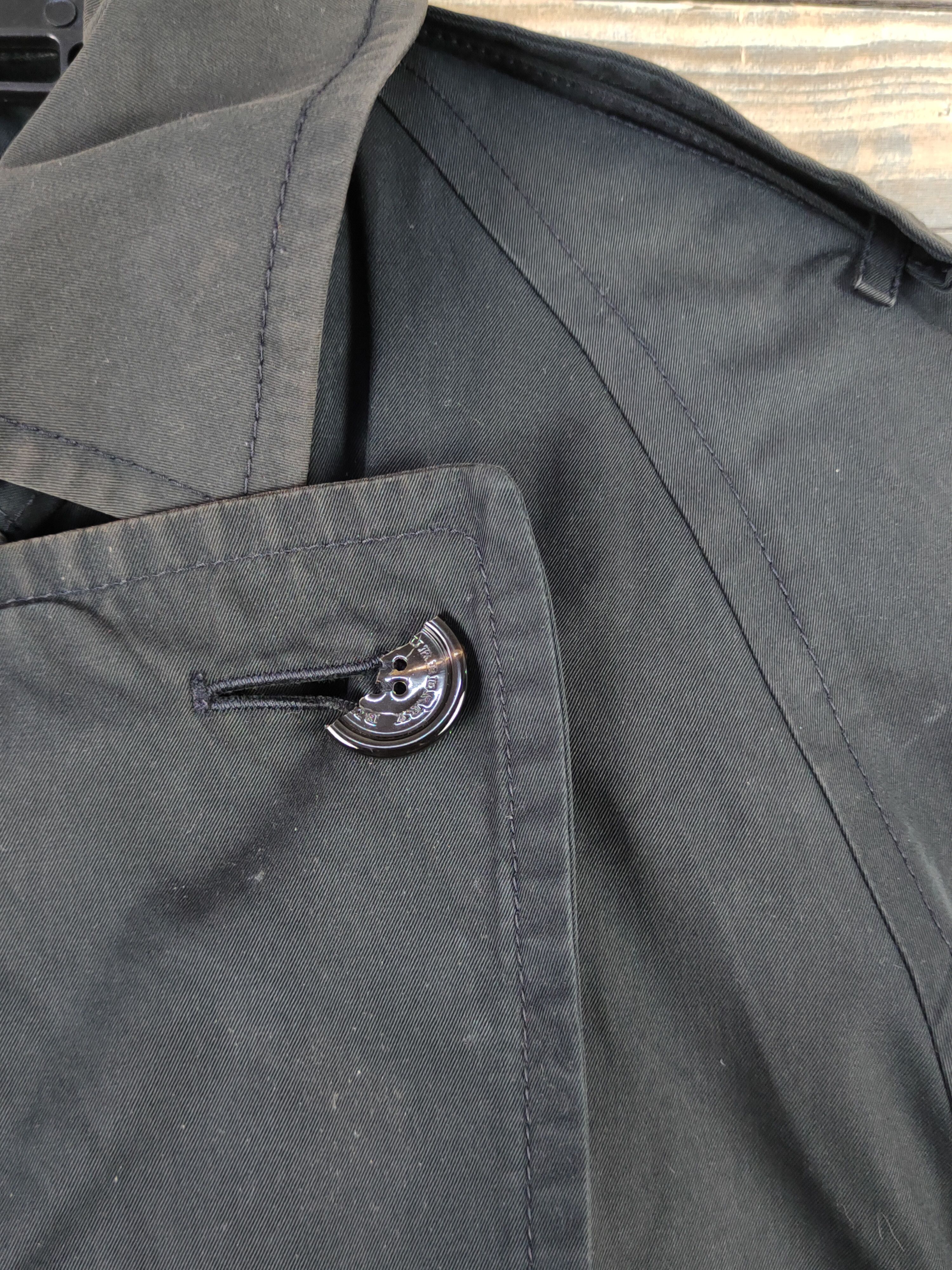 Burberry D Burberry Black Faded trench coat Long Jackets #W1690 Size L / US 10 / IT 46 - 3 Thumbnail