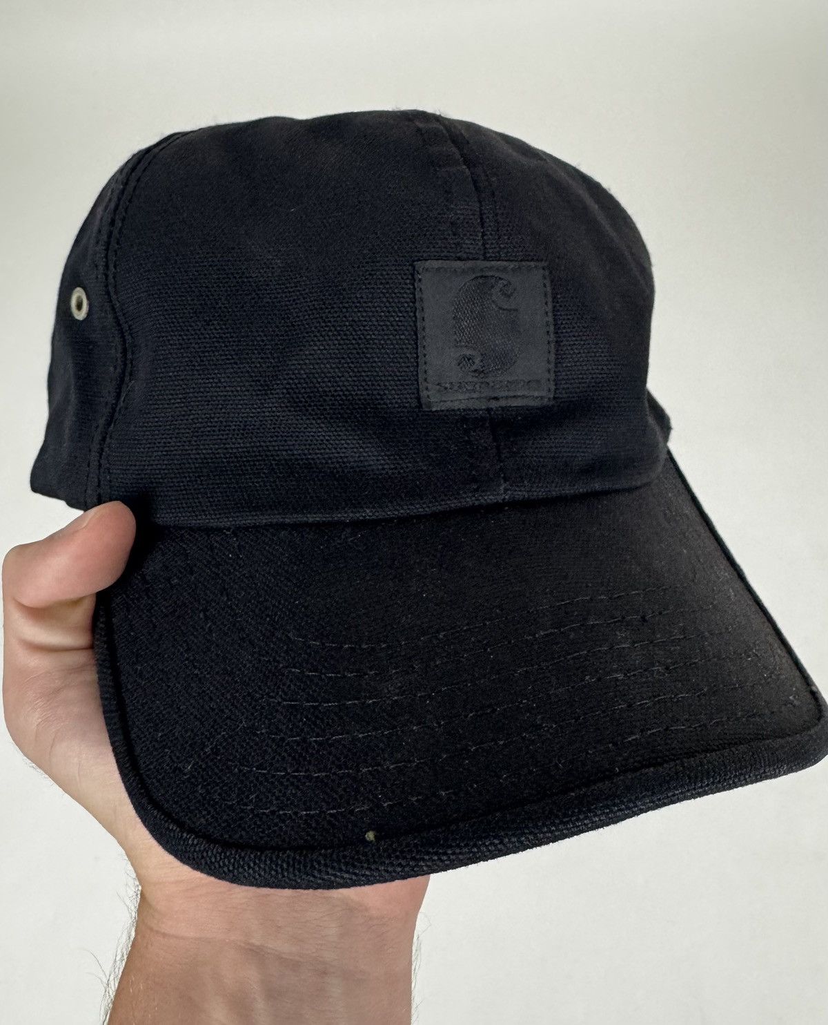 Supreme Supreme Carhartt Logo Rip Hat | Grailed