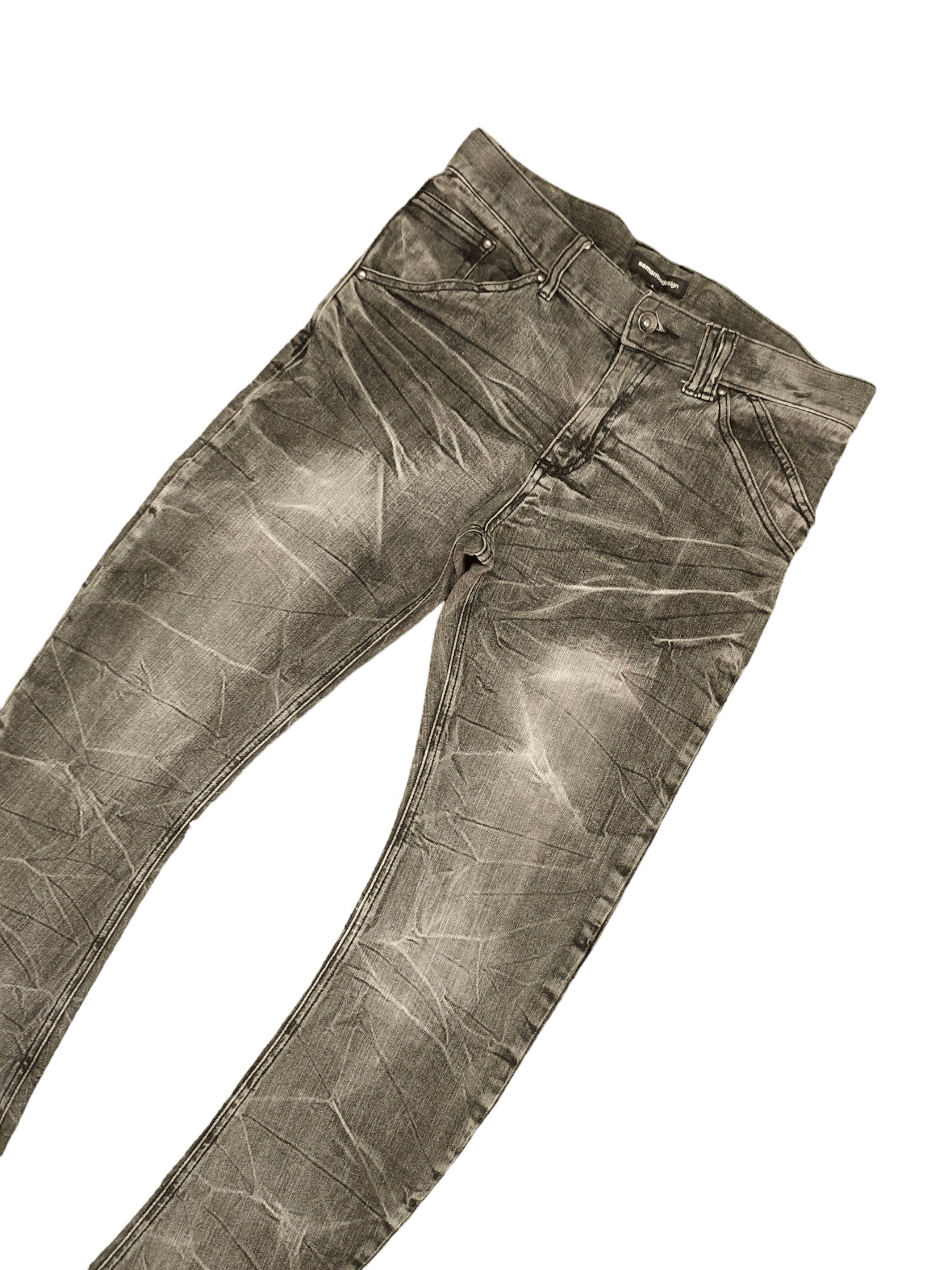 semanticdesign Semantic Design Japan Clawmark Curved Skinny Denim Pants Size US 30 / EU 46 - 5 Thumbnail