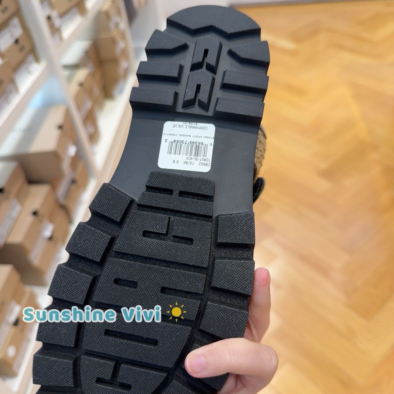 Coach NEW COACH Women's Sport Sandal Toast/Black CBB92 US 6.5 Size US 6.5 / IT 36.5 - 4 Thumbnail