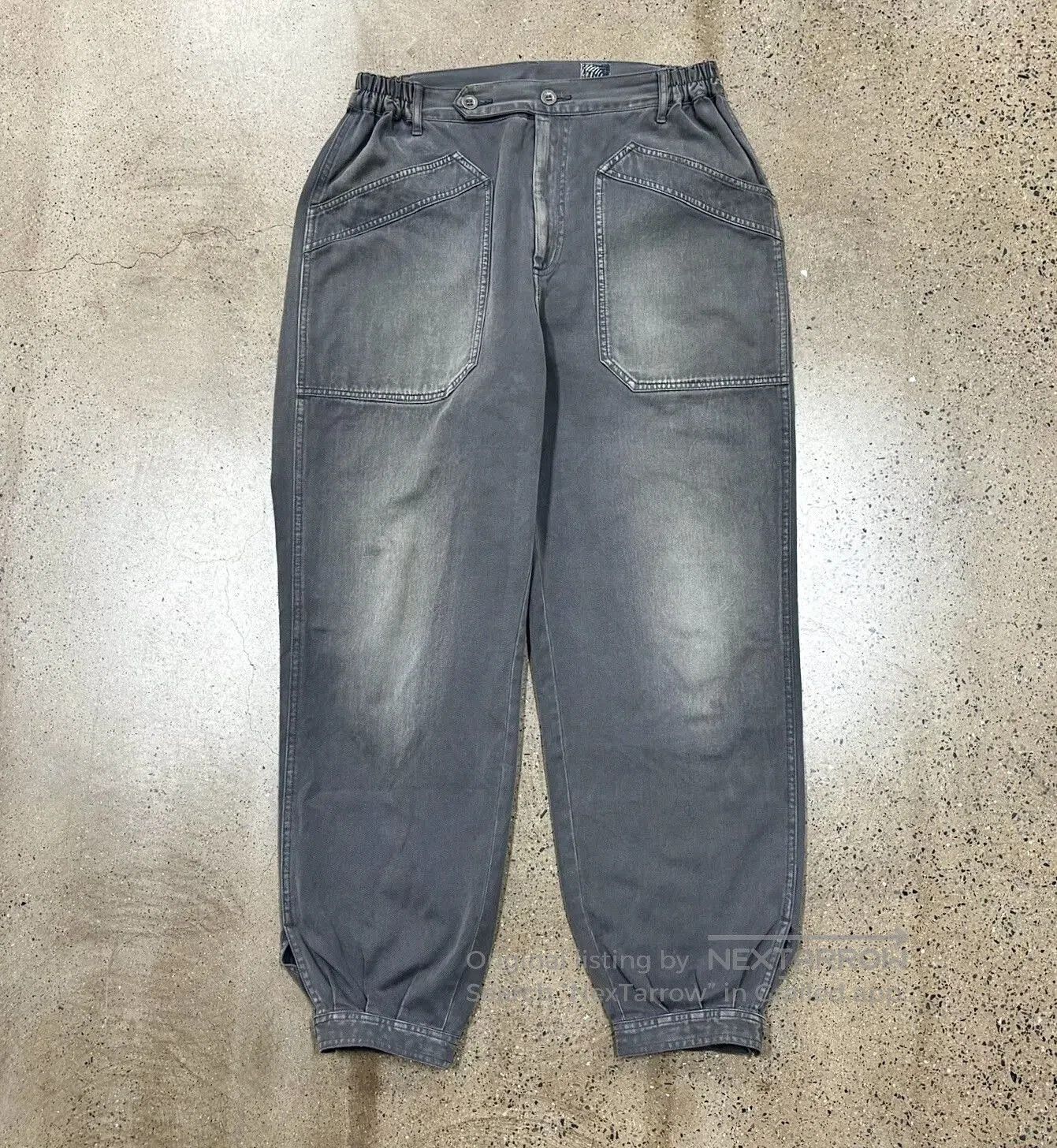 Visvim visvim grey carroll pants with elastic cuffs. Size US 30 / EU 46 - 1 Thumbnail