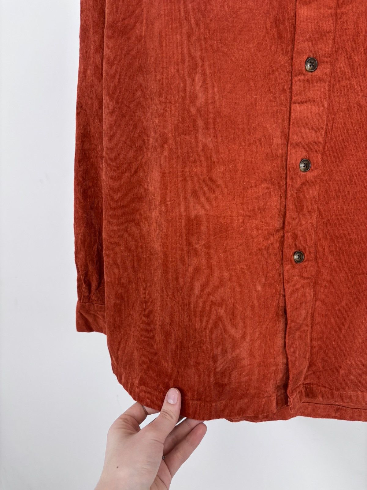 Japanese Brand Junred Tokyo Japan Men’s Corduroy Velvet Long Sleeve Shirt Size US M / EU 48-50 / 2 - 7 Thumbnail