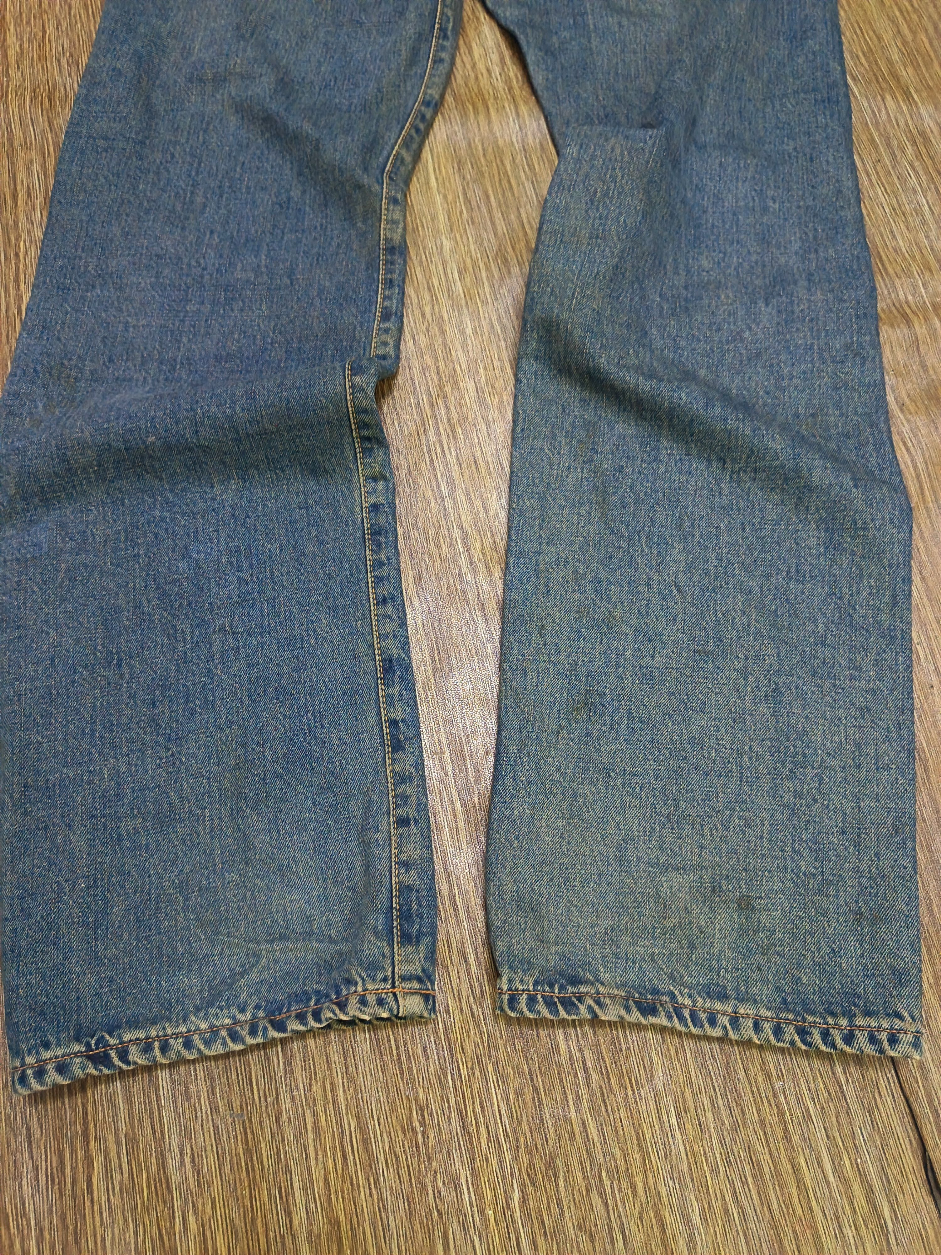 Kapital Vintage distresssed edwin 505 X selvedge Size US 29 - 14 Thumbnail