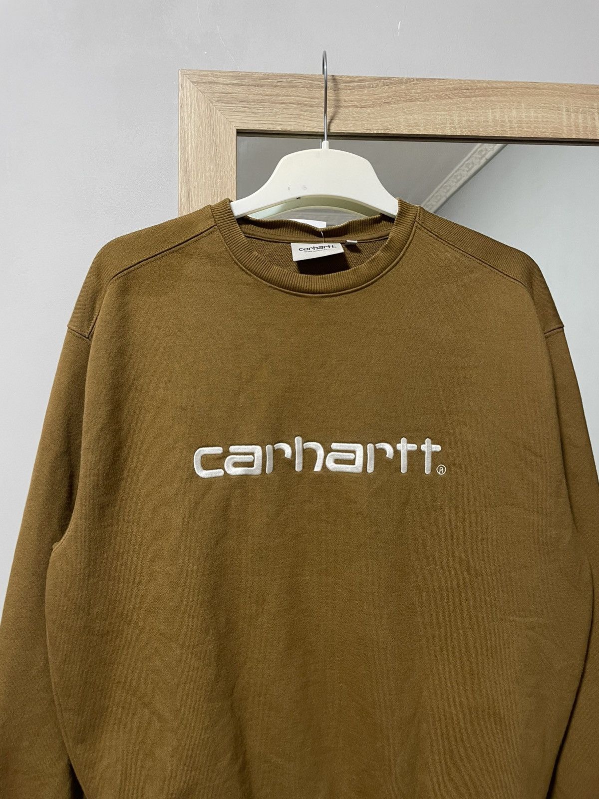 Carhartt Carhartt sweatshirt big logo size small vintage Size US S / EU 44-46 / 1 - 8 Thumbnail
