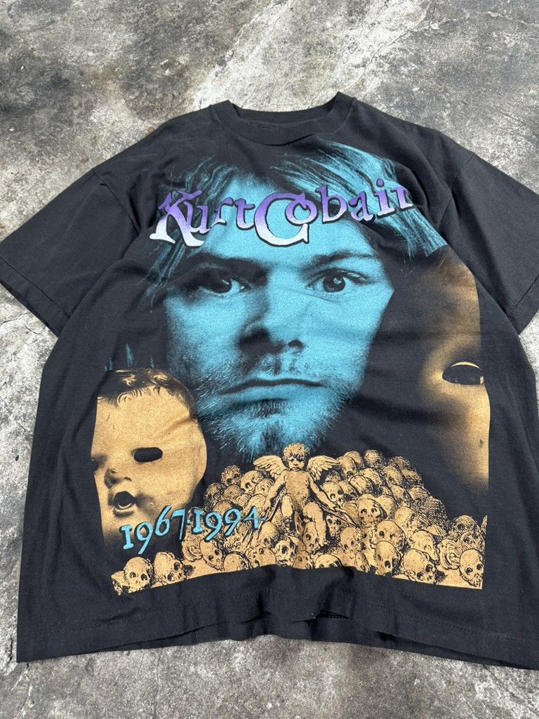 Band Tees 90s Vintage Kurt Cobain Nirvana Fullprint Rock Grunge Tee Size US XL / EU 56 / 4 - 2 Thumbnail