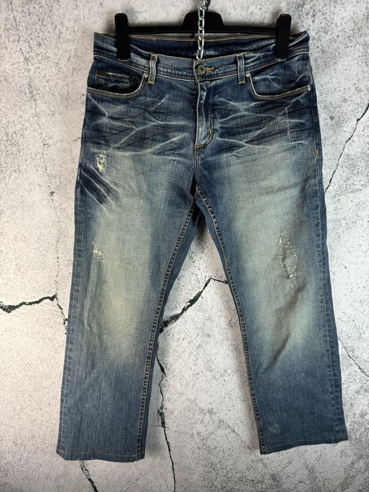 Armani Exchange Vintage 90s Baggy Armani Exchange Dark Wash Denim Jeans! Size US 34 / EU 50 - 1 Thumbnail