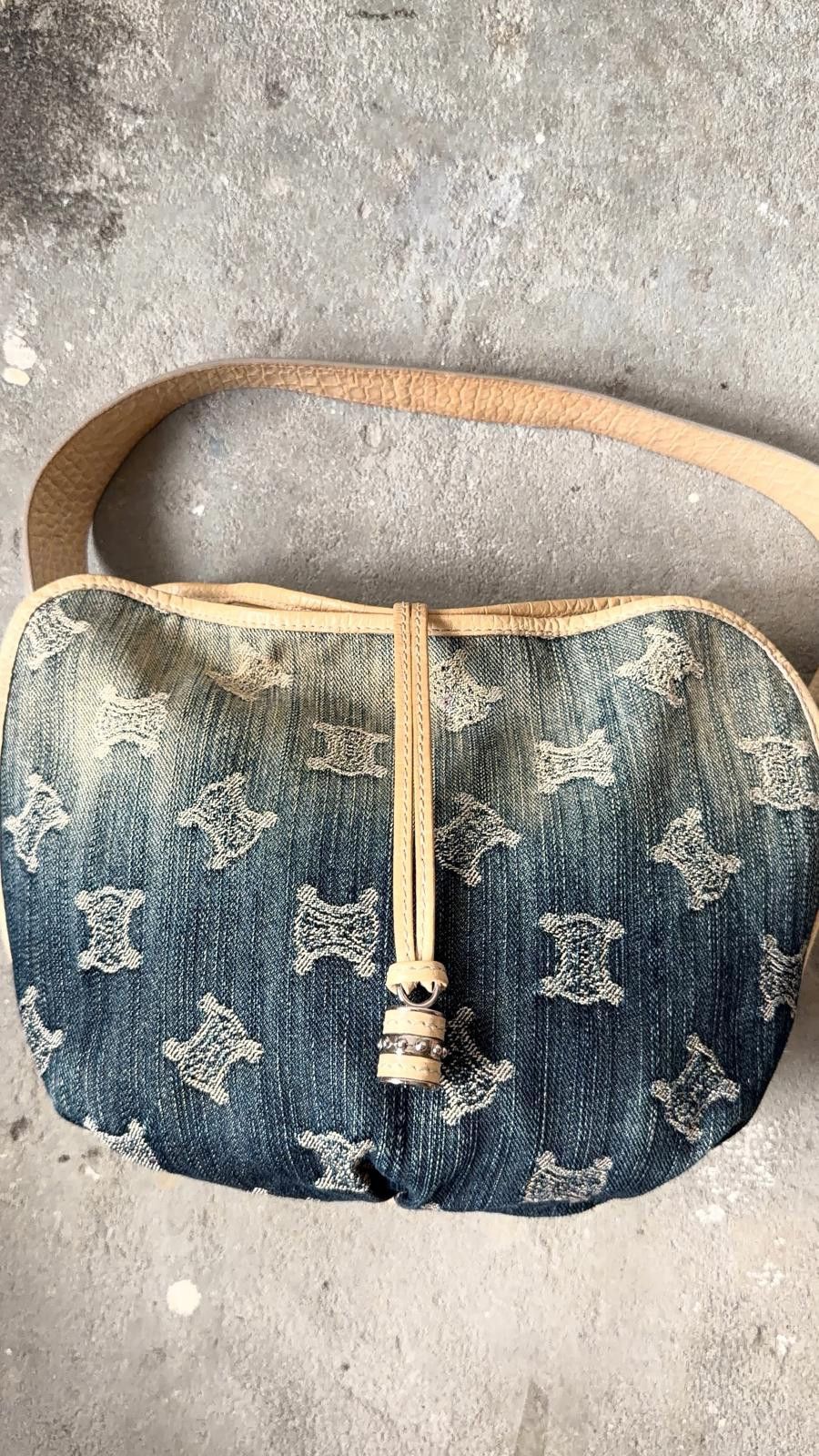Celine Celine Macadam Bittersweet Denim Shoulder Bag Gradient Size ONE SIZE - 4 Thumbnail