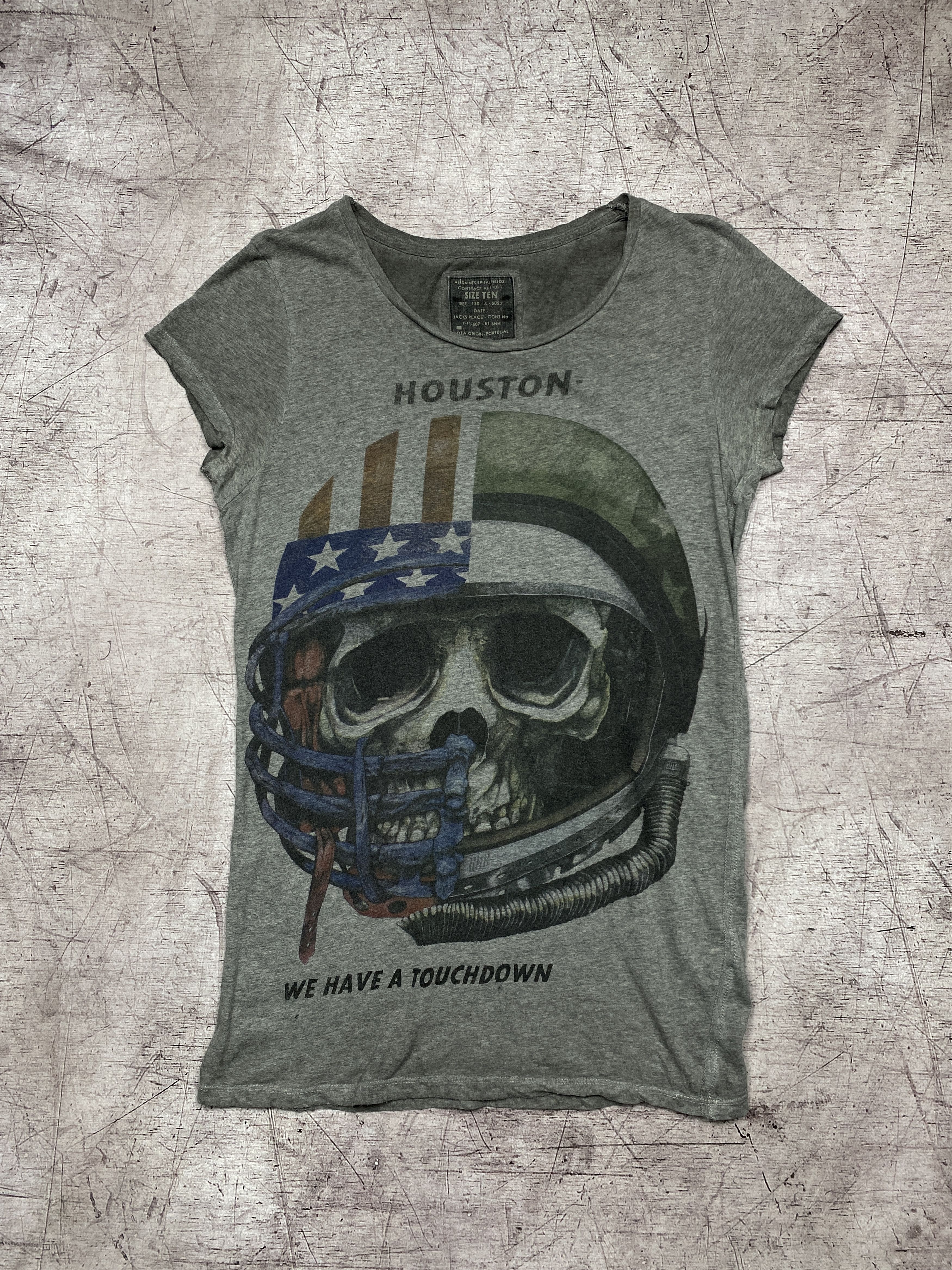 Allsaints Allsaints Vintage Womens Touchdown T-Shirt Size M / US 6-8 / IT 42-44 - 1 Thumbnail