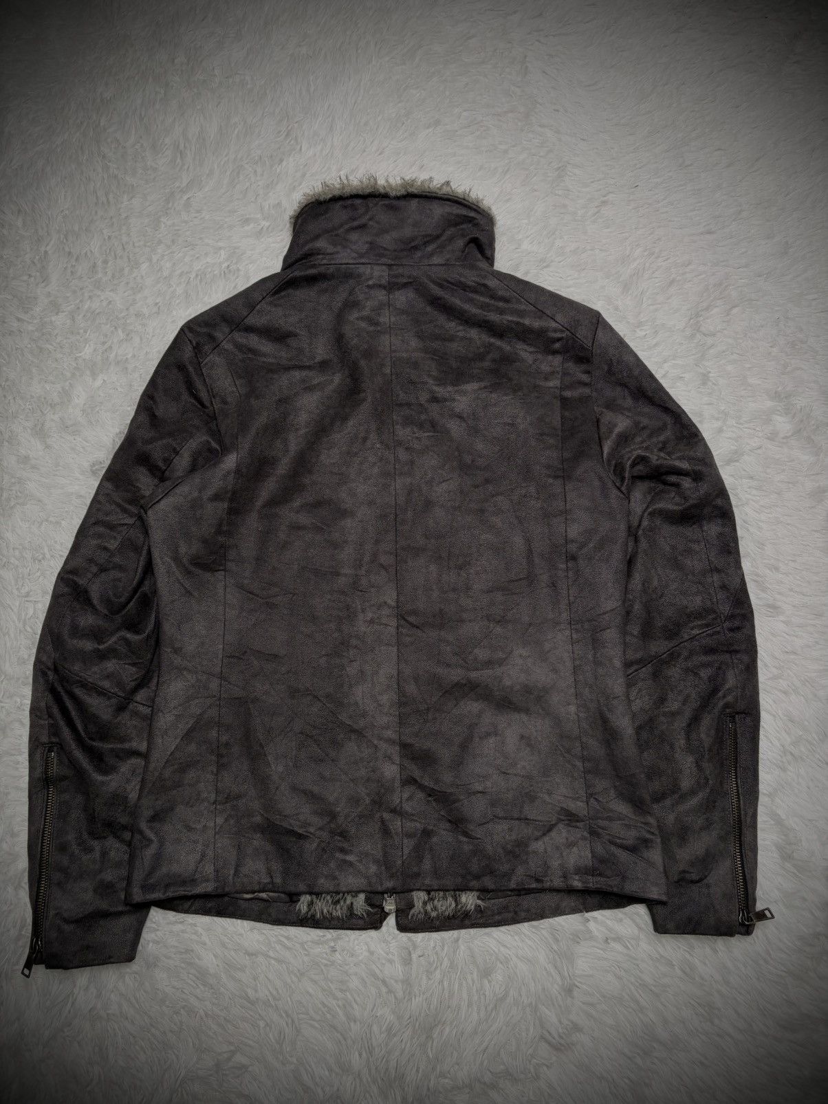 Schlussel Rare 2000s Schlussel fur suede leather jacket biker Size US M / EU 48-50 / 2 - 6 Thumbnail