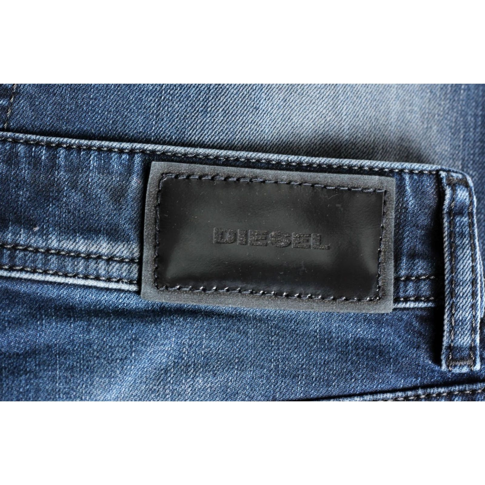Diesel DIESEL SLEENKER 0842Q STRETCH Faded Slim Skinny Jeans Men 31/30 Blue Denim 5-Pocket DZ2837 Mens Jeans Size US 31 - 5 Thumbnail