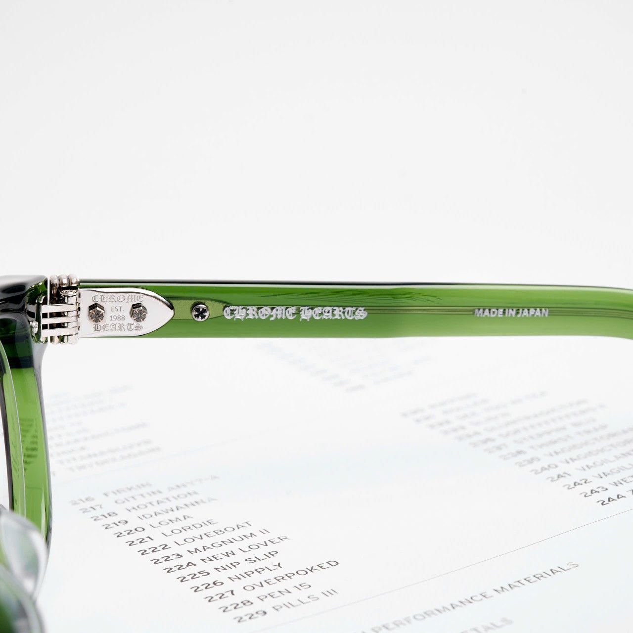 Chrome Hearts CHROME HEARTS DRIPPIN DARK OLIVE GLASSES Size ONE SIZE - 4 Thumbnail