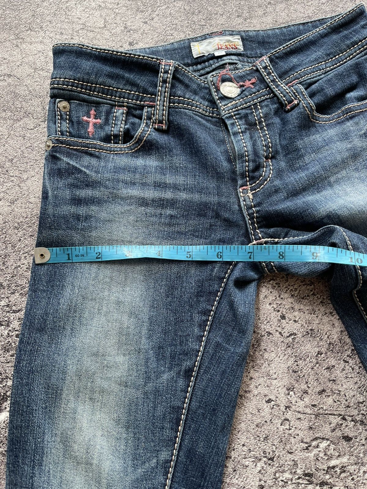 Japanese Brand Y2K C.C Cross Ifsixwasnine jeans skinny Size 26" / US 2 / IT 38 - 13 Thumbnail