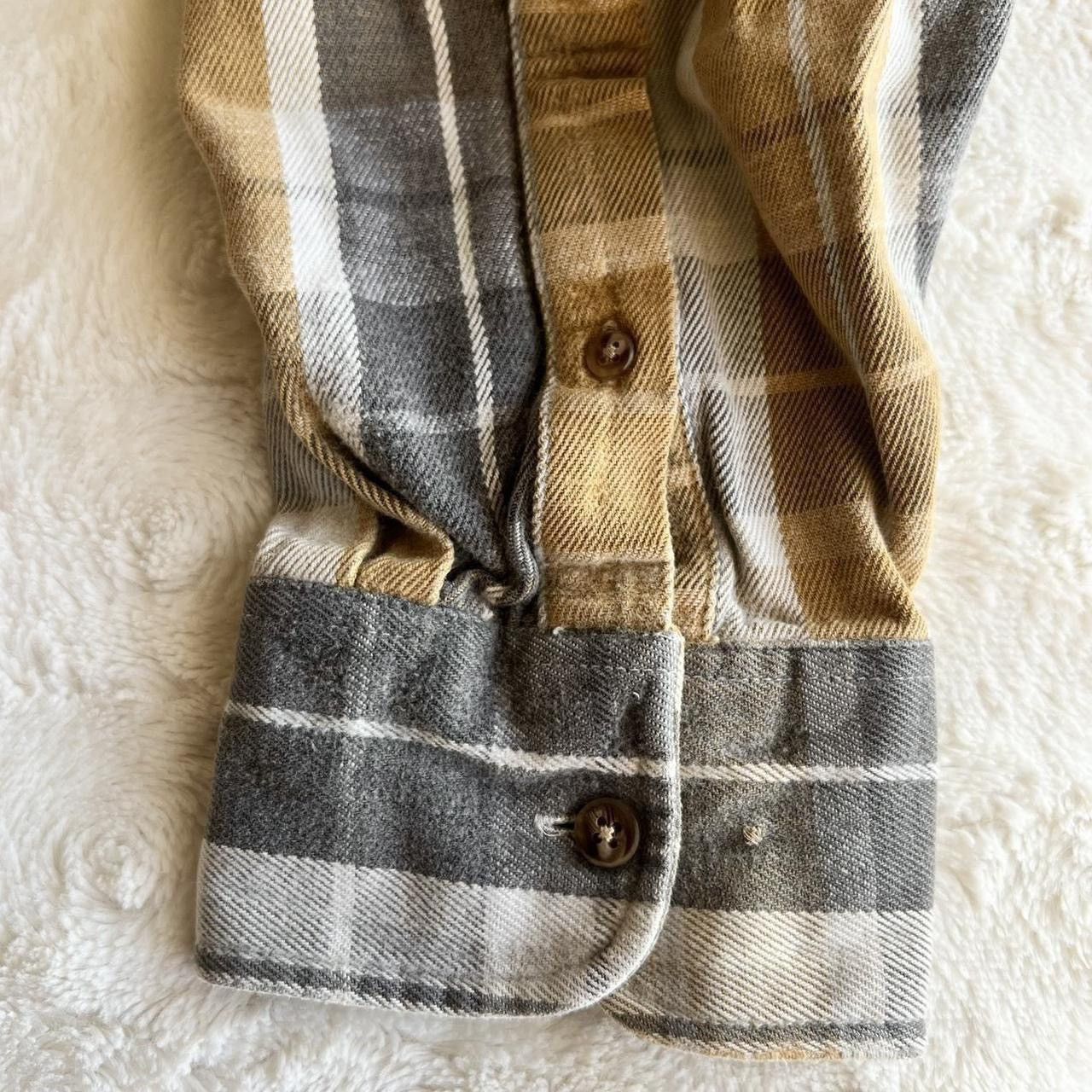 Fieldmaster Vintage Fieldmaster Flannel Shirt Mens XL Yellow Gray Madras Size US XL / EU 56 / 4 - 7 Thumbnail