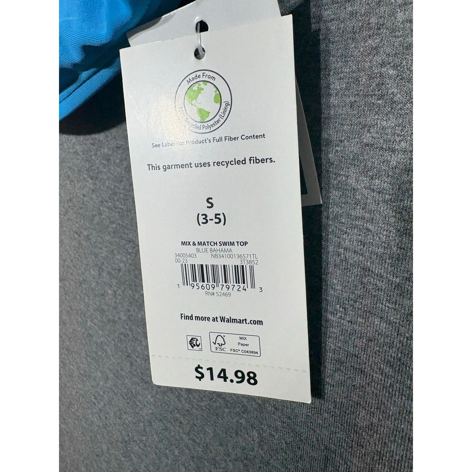 Other NO BOUNDARIES | Blue Bahama Bikini Top | NWT | Small Size ONE SIZE - 5 Thumbnail