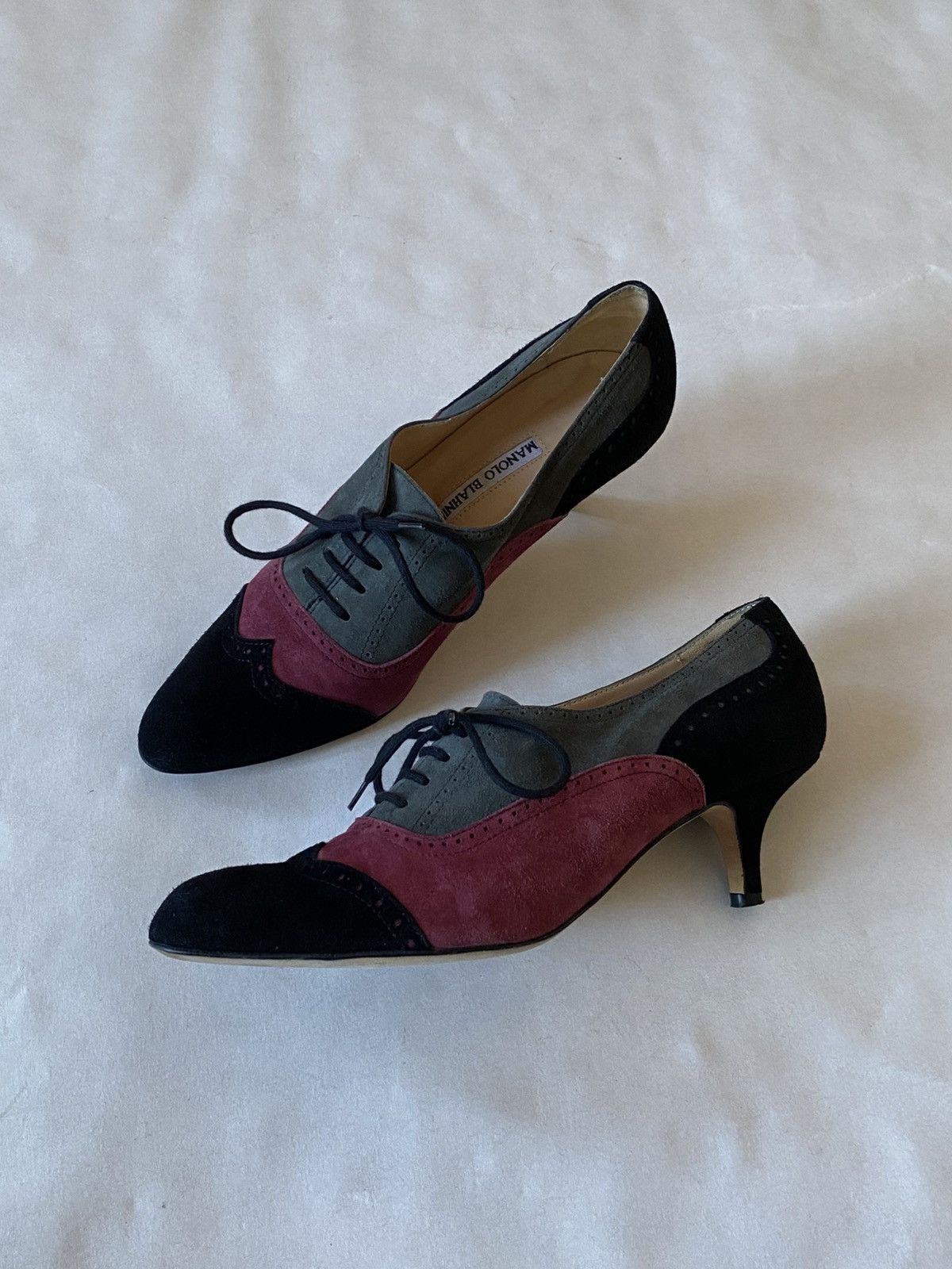 Manolo Blahnik Manolo Blahnik Lace Up Y2K Heels Shoes Size US 7.5 / IT 37.5 - 2 Thumbnail