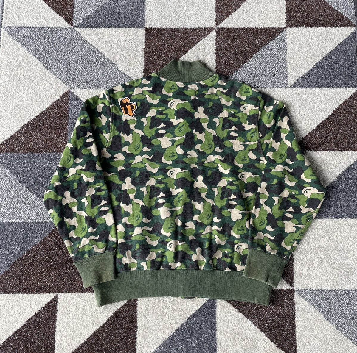 Bape OG Bape ABC Camo Green Sweat Varsity Jacket Size US M / EU 48-50 / 2 - 6 Thumbnail