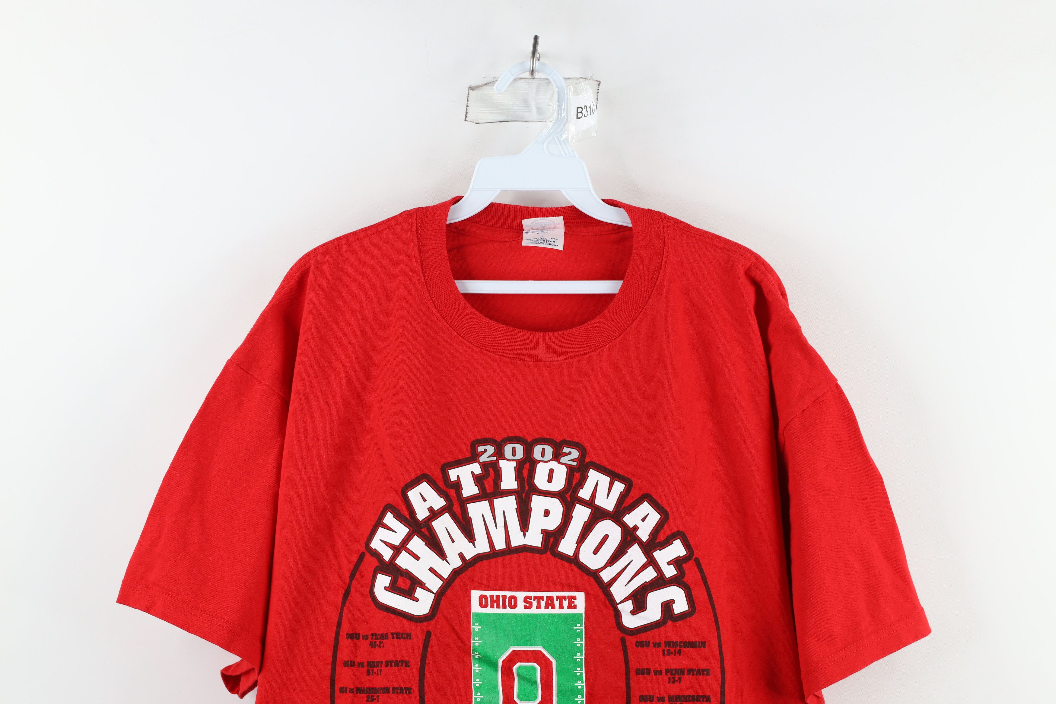 Vintage Vintage Champs Ohio State University Football T-Shirt Red Size US XL / EU 56 / 4 - 2 Thumbnail