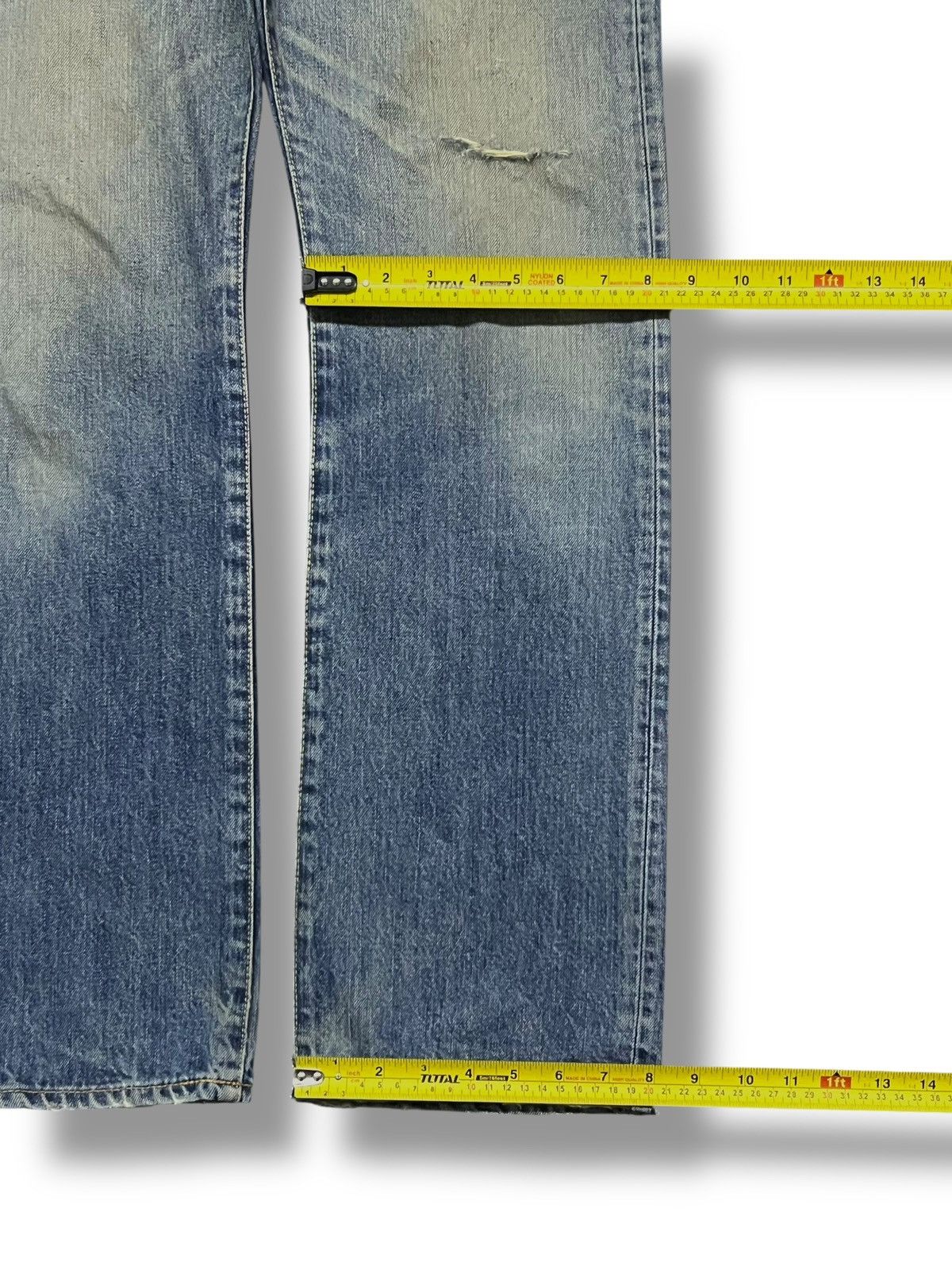 Japanese Brand Vintage Back Number Nippon Japan - Faded Rusty Wash Jeans Size US 33 - 17 Thumbnail