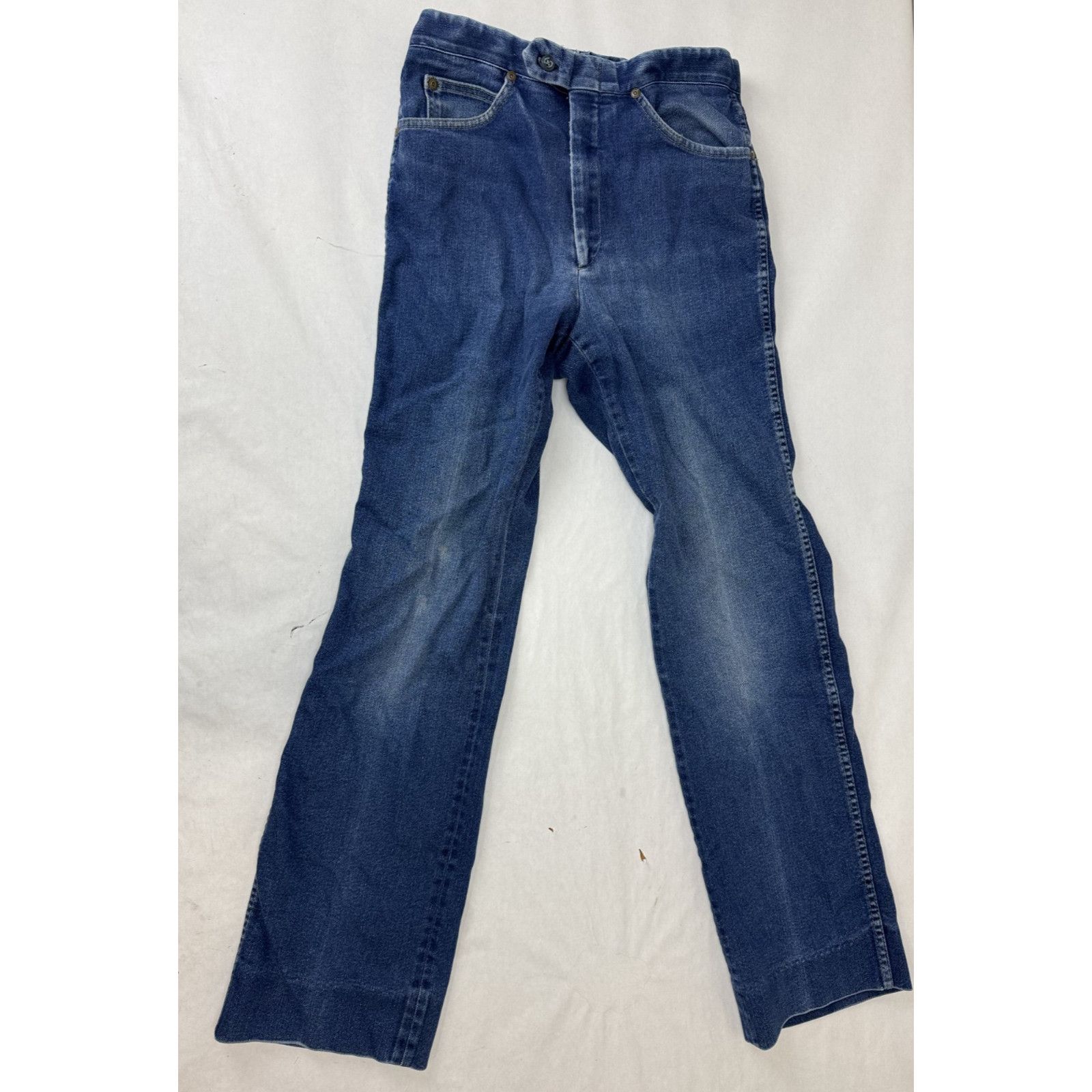 Other 1970s Vintage Sansabelt Jeans Blue High Rise Built-In USA 28 Size 28" / US 6 / IT 42 - 2 Thumbnail