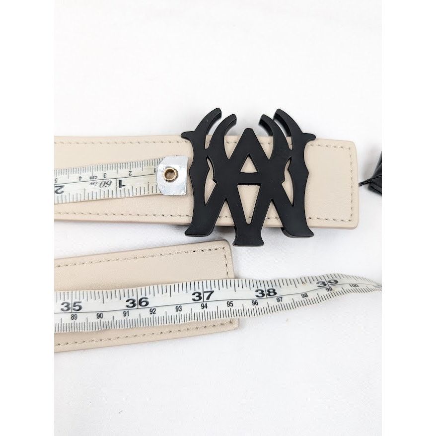 Amiri o1rshd1 Size: 80cm / 4cm Reversible Belt in Birch/Black Size 32 - 7 Thumbnail