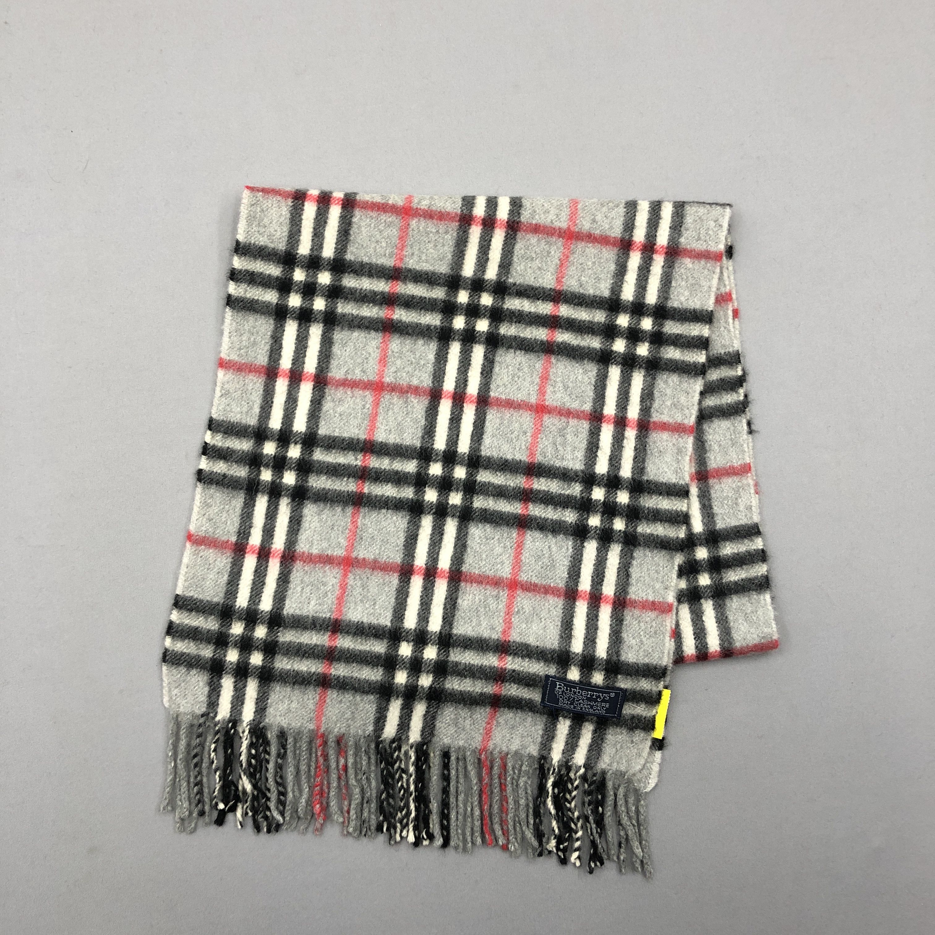 Burberry Vintage Burberry Scarf Nova Check Wool Cashmere Scarves Size ONE SIZE - 3 Thumbnail