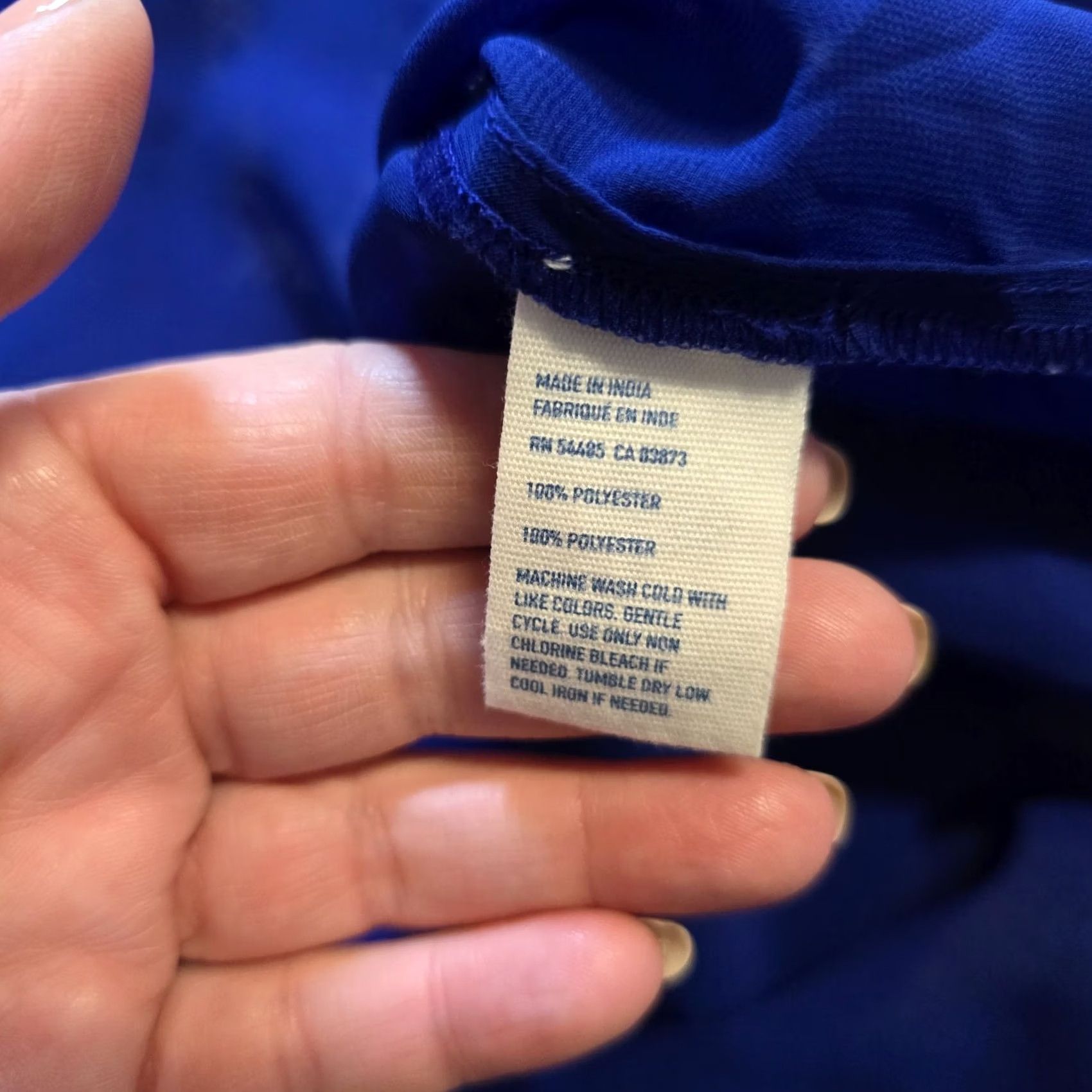 American Eagle Outfitters American Eagle Outfitters Blouse Womens Small Blue Sheer Embroidered Peasant Casual 3/4 Sleeve V-Neck Chiffon Polyester Polyester Size S / US 4 / IT 40 - 7 Thumbnail