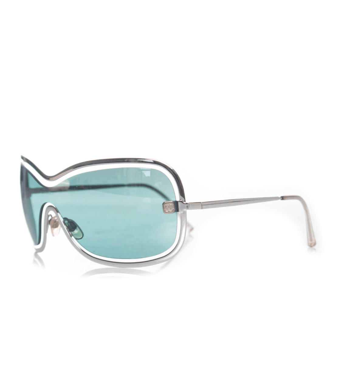 Chanel CHANEL Sunglasses 4031 Rimless Rhinestone 4017 Shields RI832 Size ONE SIZE - 4 Thumbnail