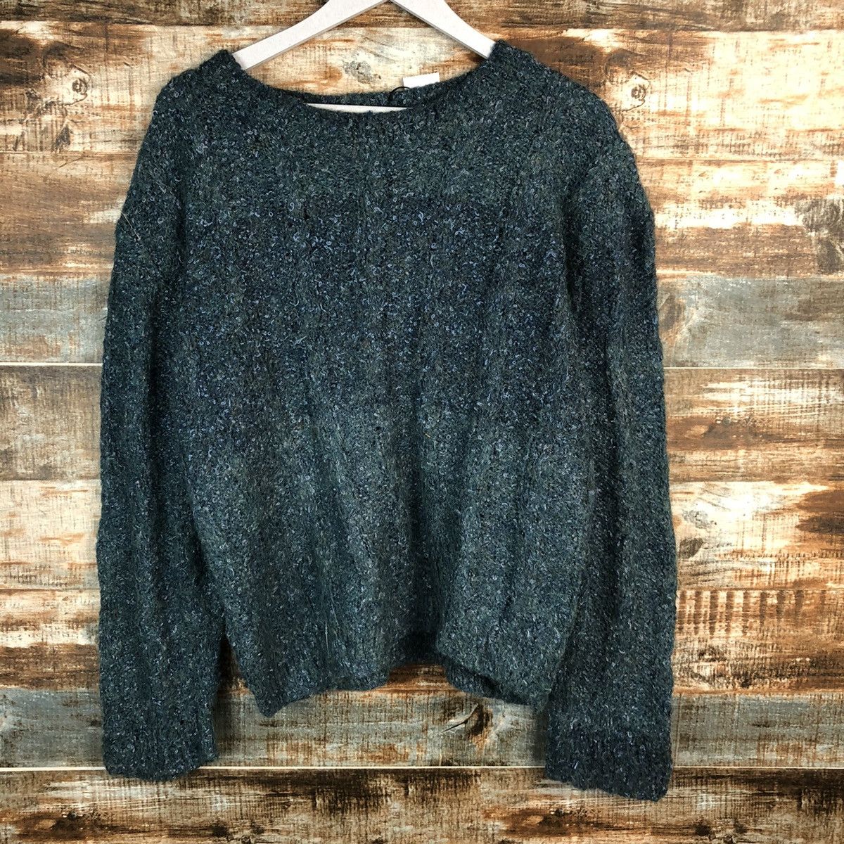 Homespun Knitwear × Japanese Brand Japan vintage 2 tone Green Knitwear #A1647 Size M / US 6-8 / IT 42-44 - 3 Thumbnail