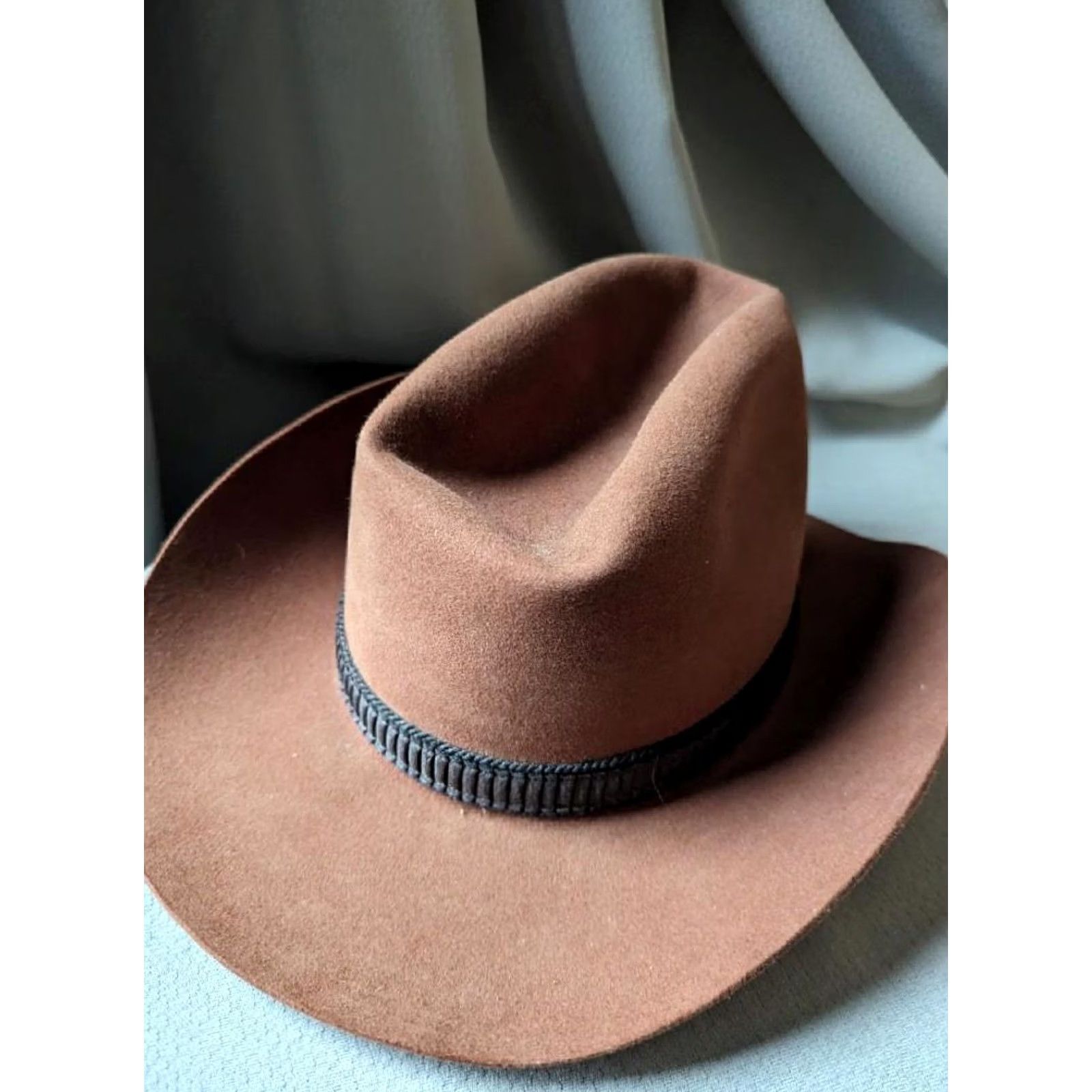 Vintage VINTAGE KEITH 10X fur blend CONEY IMPORTED FUR western Coney blend cowboy hat 7-3/8 Brown Men Cowboy Hat Size ONE SIZE - 4 Thumbnail